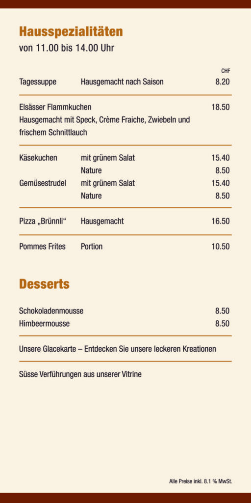 Speisekarte Seite 5